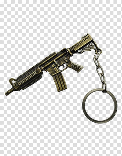 Airsoft Machine gun Firearm Weapon Key Chains, machine gun transparent background PNG clipart