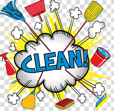 cleaning tools transparent background PNG clipart
