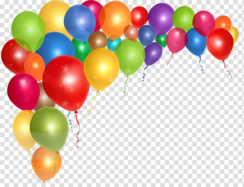 Balloon Birthday Borders and Frames Party , BRASS BAND transparent background PNG clipart