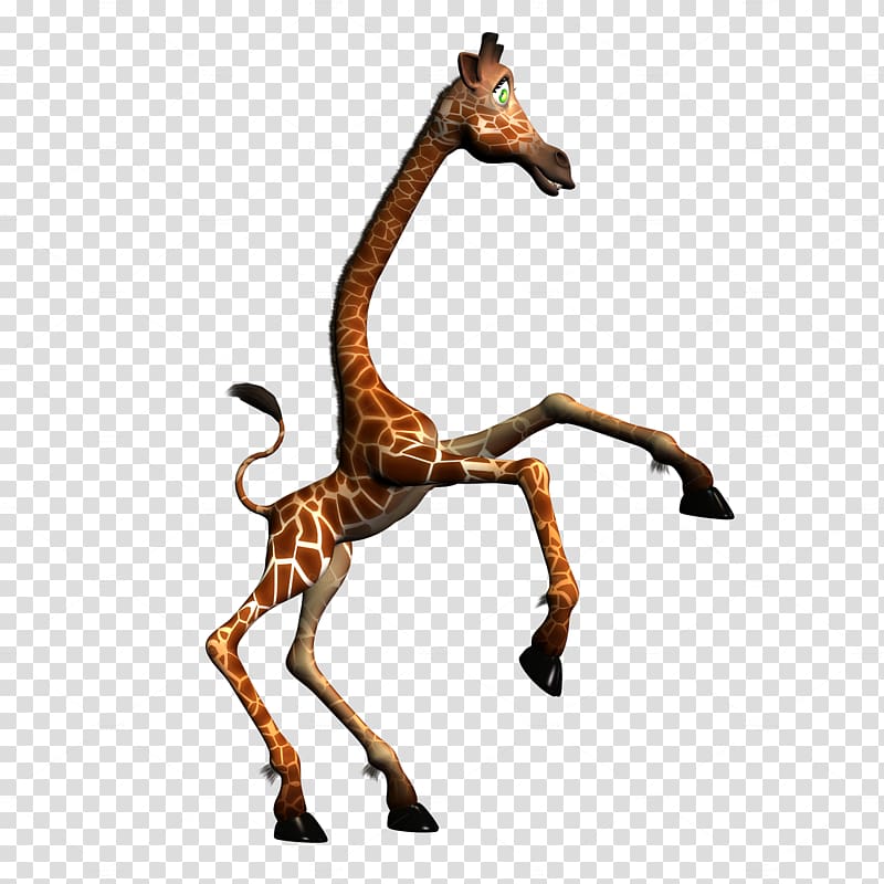 Giraffe Neck Terrestrial animal Wildlife, 3d giraffe transparent background PNG clipart