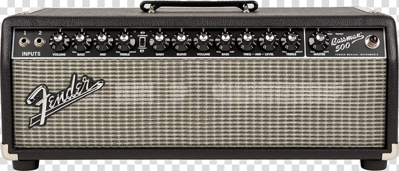 Guitar amplifier Bass amplifier Fender Bassman Fender Musical Instruments Corporation Fender amplifier, Bass Guitar transparent background PNG clipart