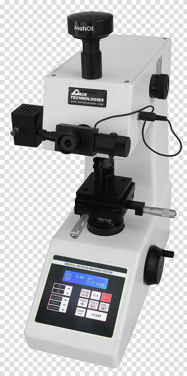 Microscope Metallography Vickers hardness test Brinell scale, microscope transparent background PNG clipart