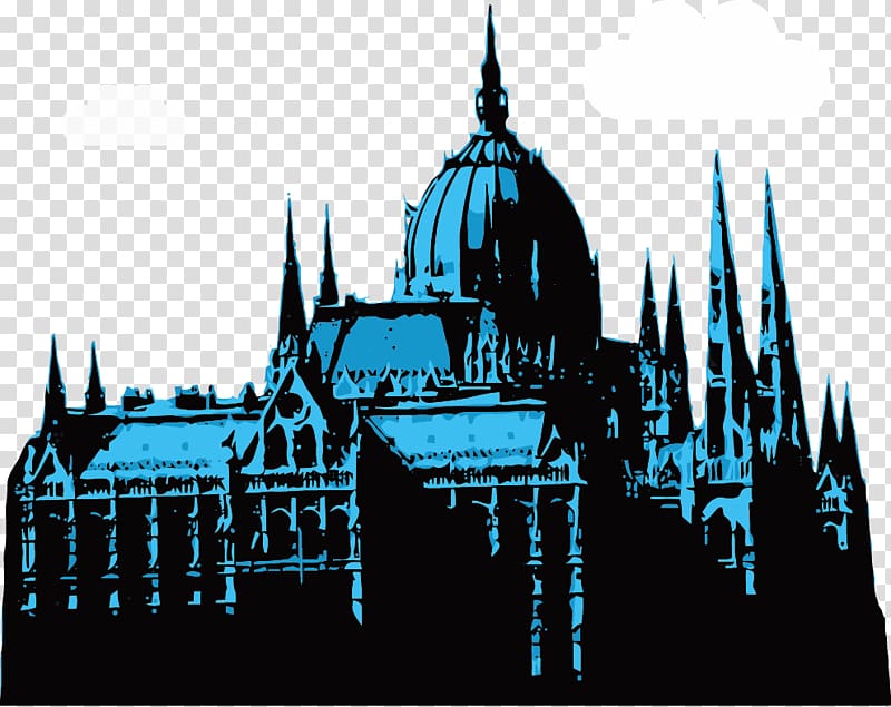 Hungarian Parliament Building Hu0151sxf6k tere Monument, Blue Castle transparent background PNG clipart