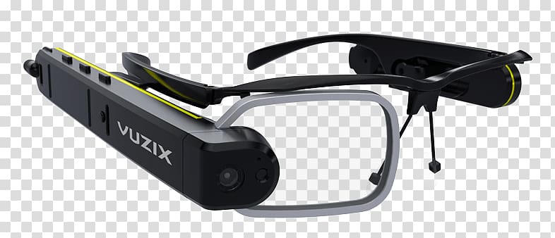 Vuzix Smartglasses Augmented reality Google Glass Wearable technology, glass display transparent background PNG clipart