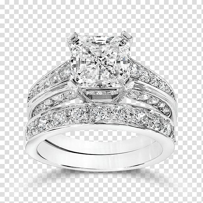 Engagement ring Princess cut Diamond cut, princess cut bridal sets transparent background PNG clipart