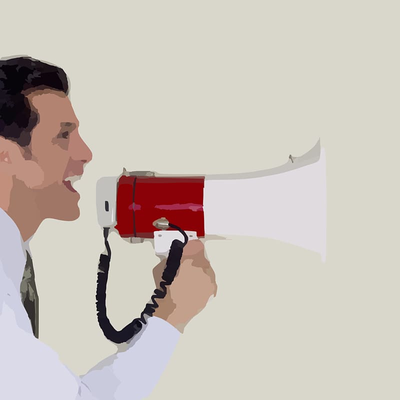 Megaphone Loudspeaker Influencer marketing , Megaphone transparent background PNG clipart