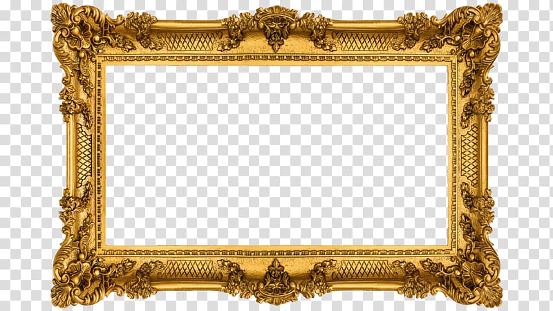 Frames Gold , gold transparent background PNG clipart
