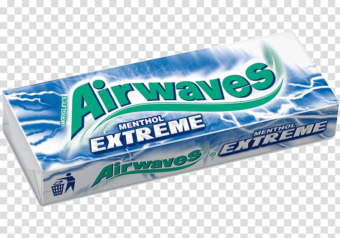 Wrigley\'s Spearmint Lot de 20 Extreme Airwaves Etui 10 dragées Menthol Wrigley Company Brand, chewing gum products transparent background PNG clipart
