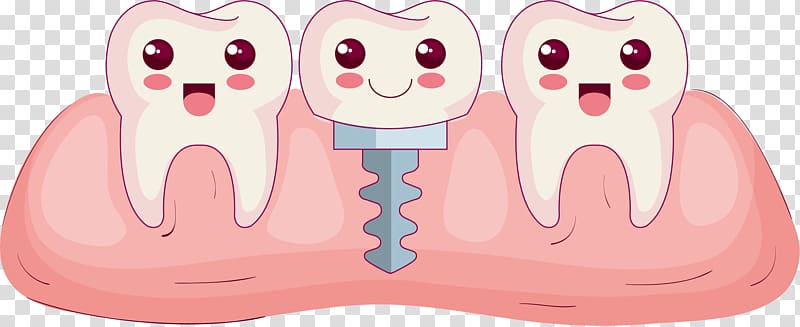 Tooth Comics Cartoon Mouth, hand-painted cartoon teeth transparent background PNG clipart