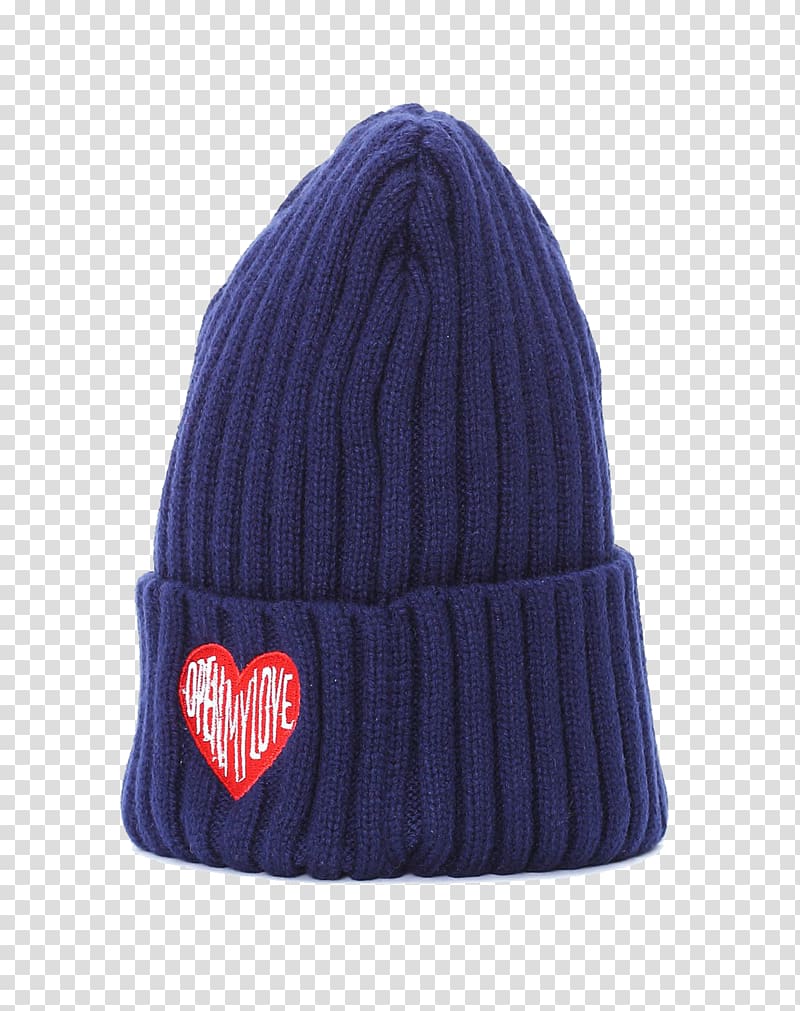 Beanie Knit cap Hat Blue, Blue hat transparent background PNG clipart