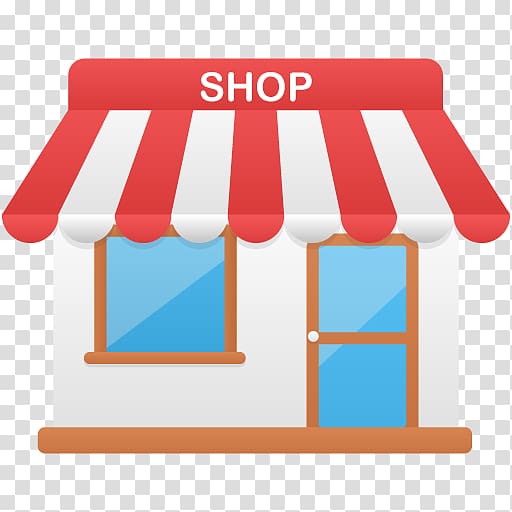 red and white Shop illustration, text brand illustration, Shop transparent background PNG clipart