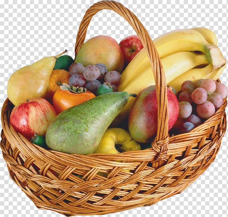 Food Gift Baskets Fruit Candy Vegetable, fruit basket transparent background PNG clipart