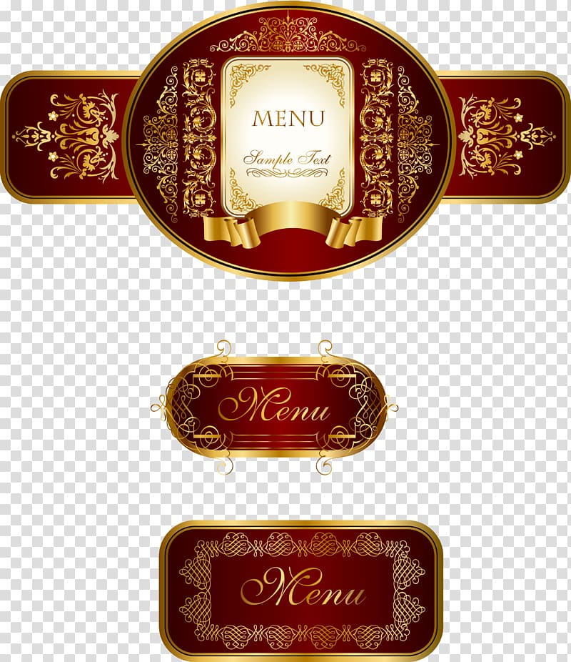 Visual arts Arabesque, brick red wine label transparent background PNG clipart
