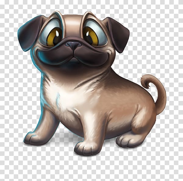 Pug Puppy Dog breed Companion dog Toy dog, character set transparent background PNG clipart