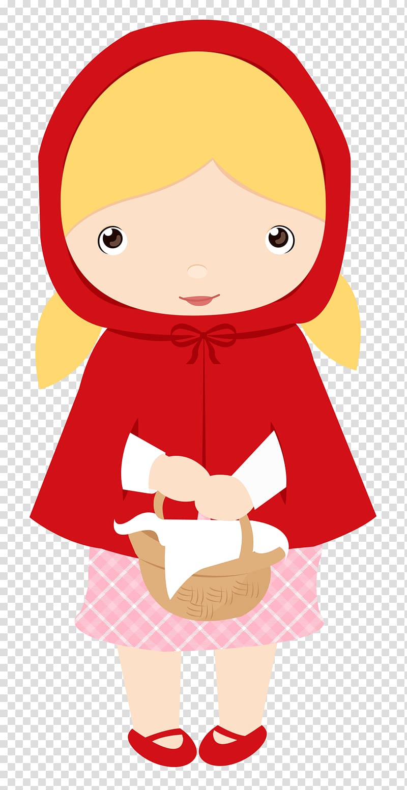 Little Red Riding Hood Big Bad Wolf Red Hood , child transparent background PNG clipart