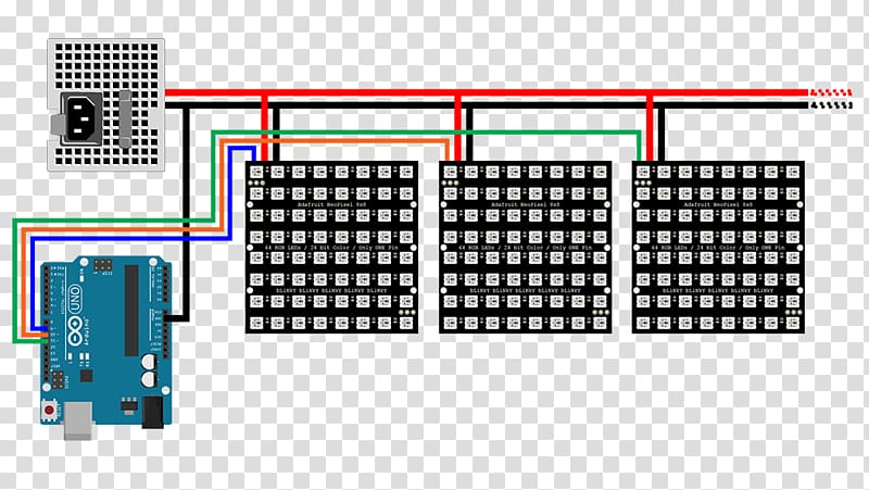 Arduino Electronics Adafruit Industries Microcontroller Display device, matrix code transparent background PNG clipart