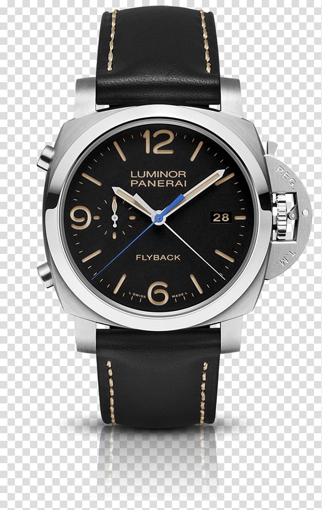 Panerai Luminor 1950 Chrono Monopulsante 8 Days Panerai Men's Luminor Marina 1950 3 Days Panerai Luminor 1950 3 Days GMT Automatic Acciaio Watch, watch transparent background PNG clipart