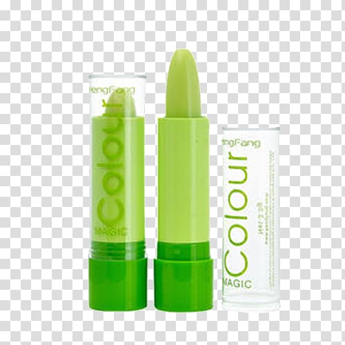Lip balm Lipstick Color Cosmetics, Green Lipstick transparent background PNG clipart
