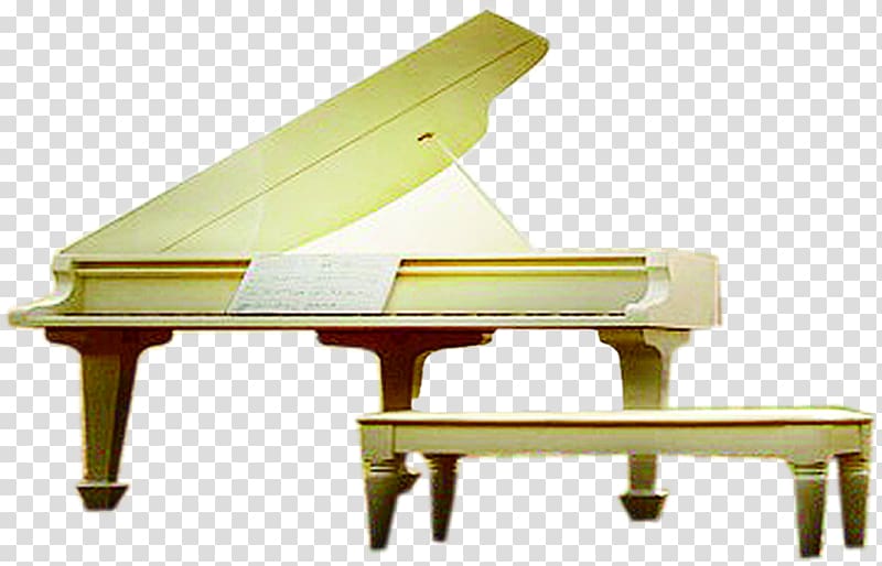 Grand piano, Household piano and bench transparent background PNG clipart