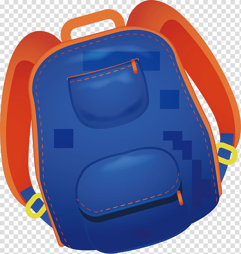 Backpack Blue Vecteur, Blue Sports Backpack transparent background PNG ...