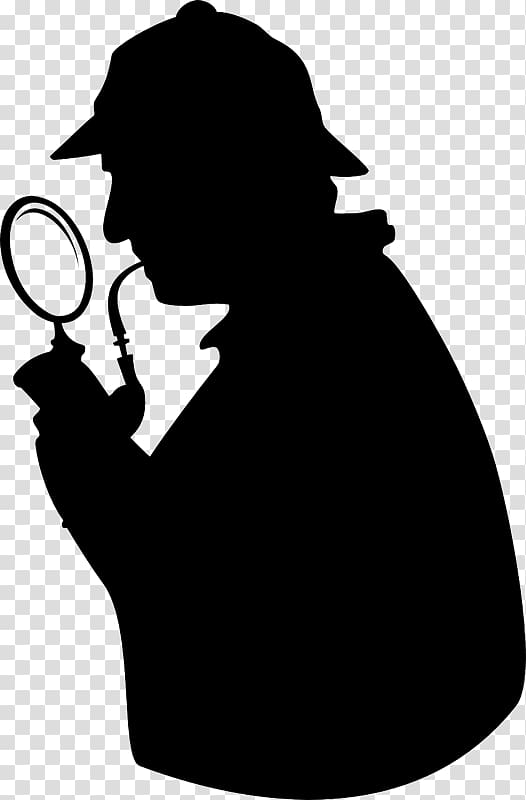 The Adventures of Sherlock Holmes Sherlock Holmes Museum The Hound of the Baskervilles Mystery, Silhouette transparent background PNG clipart