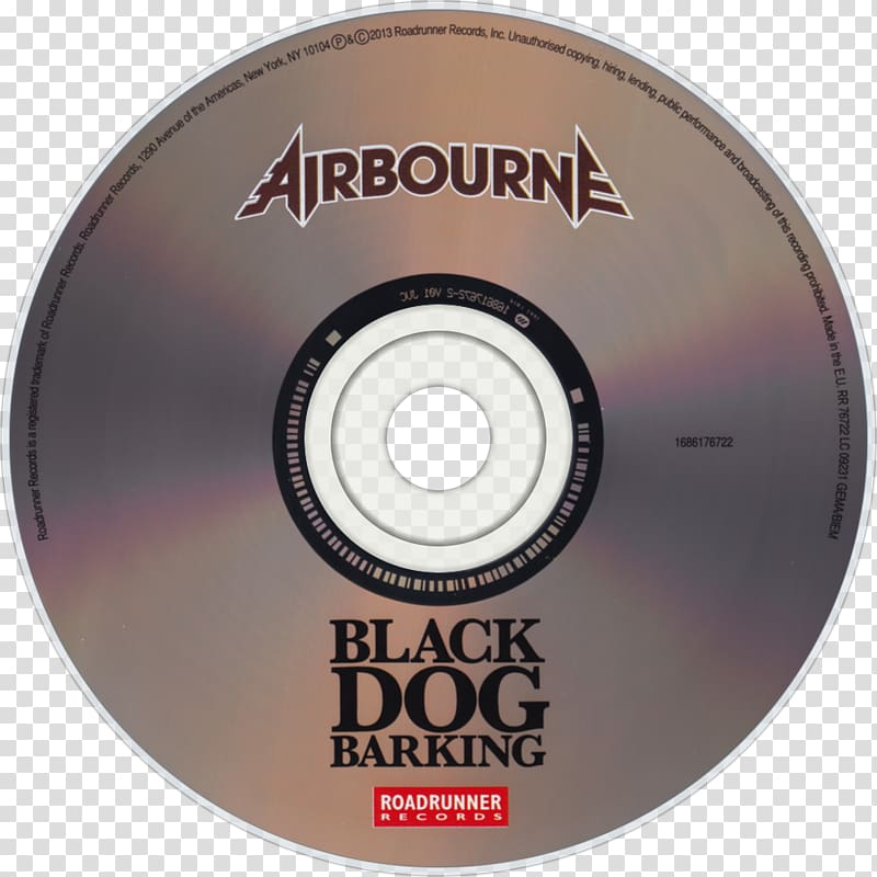 Compact disc Black Dog Barking Airbourne No Guts. No Glory Album, Airbourne transparent background PNG clipart