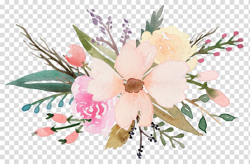 Floral design Wildflowers Watercolor painting, flower transparent background PNG clipart