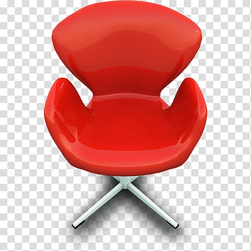 red swivel armchair, plastic chair red, RedChairDesign transparent background PNG clipart