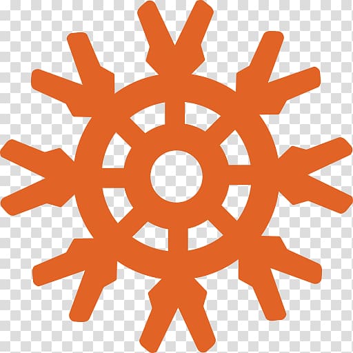 orange gear logo, Knex JS Logo transparent background PNG clipart