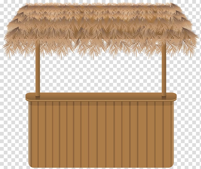 brown island table, Cocktail Tiki bar Cafe Buffalo wing, Beach Tiki Bar Clipar transparent background PNG clipart