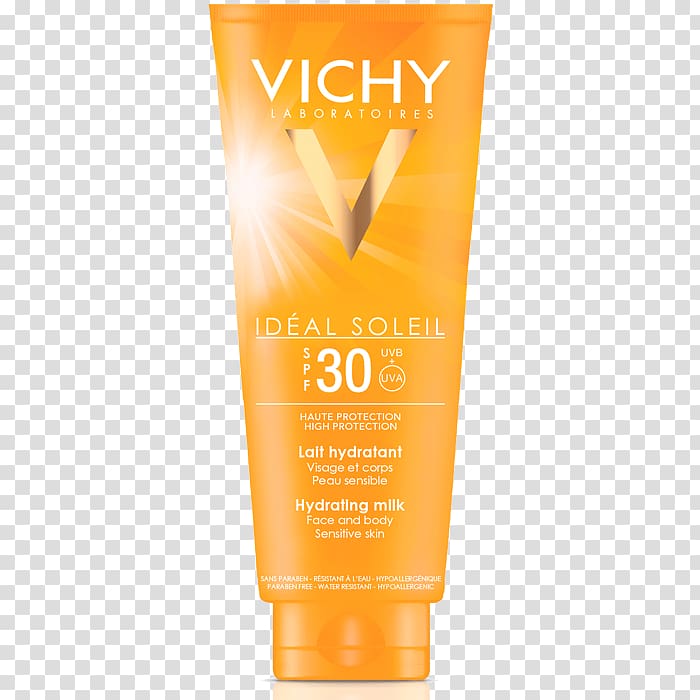 Sunscreen Lotion Vichy cosmetics Cream Factor de protección solar, vichy transparent background PNG clipart
