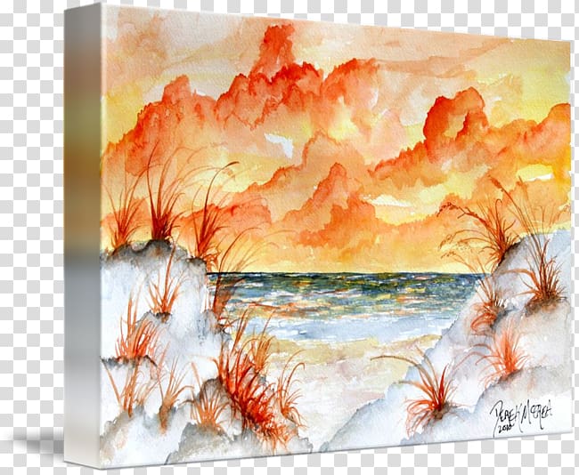 Watercolor painting Clearwater Beach Drawing, painting transparent background PNG clipart