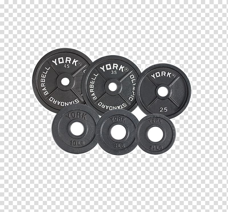 Weight plate York Barbell Weight training Exercise equipment, barbell transparent background PNG clipart
