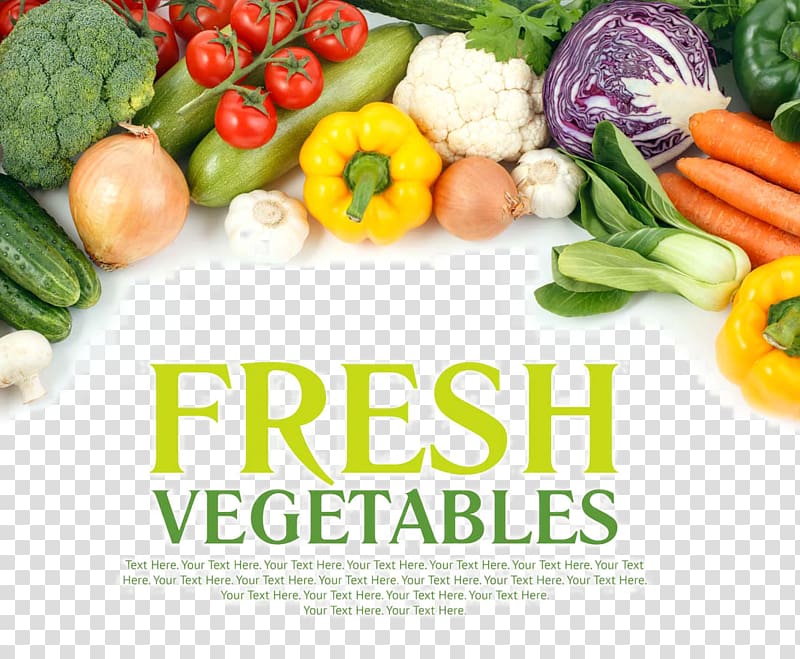 fresh vegetables poster design transparent background PNG clipart