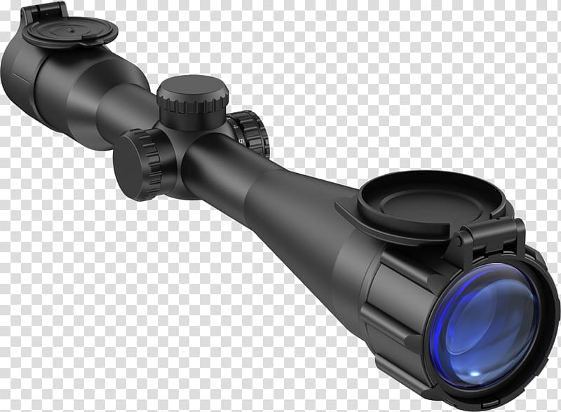 Telescopic sight Night vision device Optics Spotting scope, Sniper scope transparent background PNG clipart