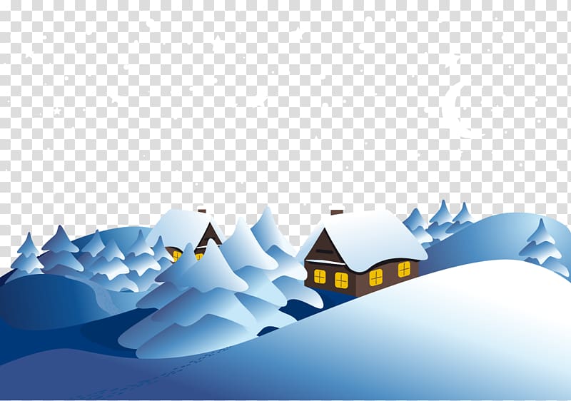 Snowflake Winter Euclidean , snowy mountain village transparent background PNG clipart
