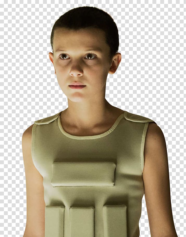 Stranger Things, Season 2 Millie Bobby Brown Eleven Actor, Brown transparent background PNG clipart
