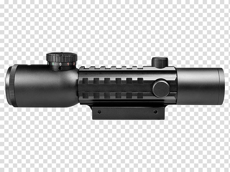 Telescopic sight Gun barrel Milliradian Rifle, others transparent background PNG clipart