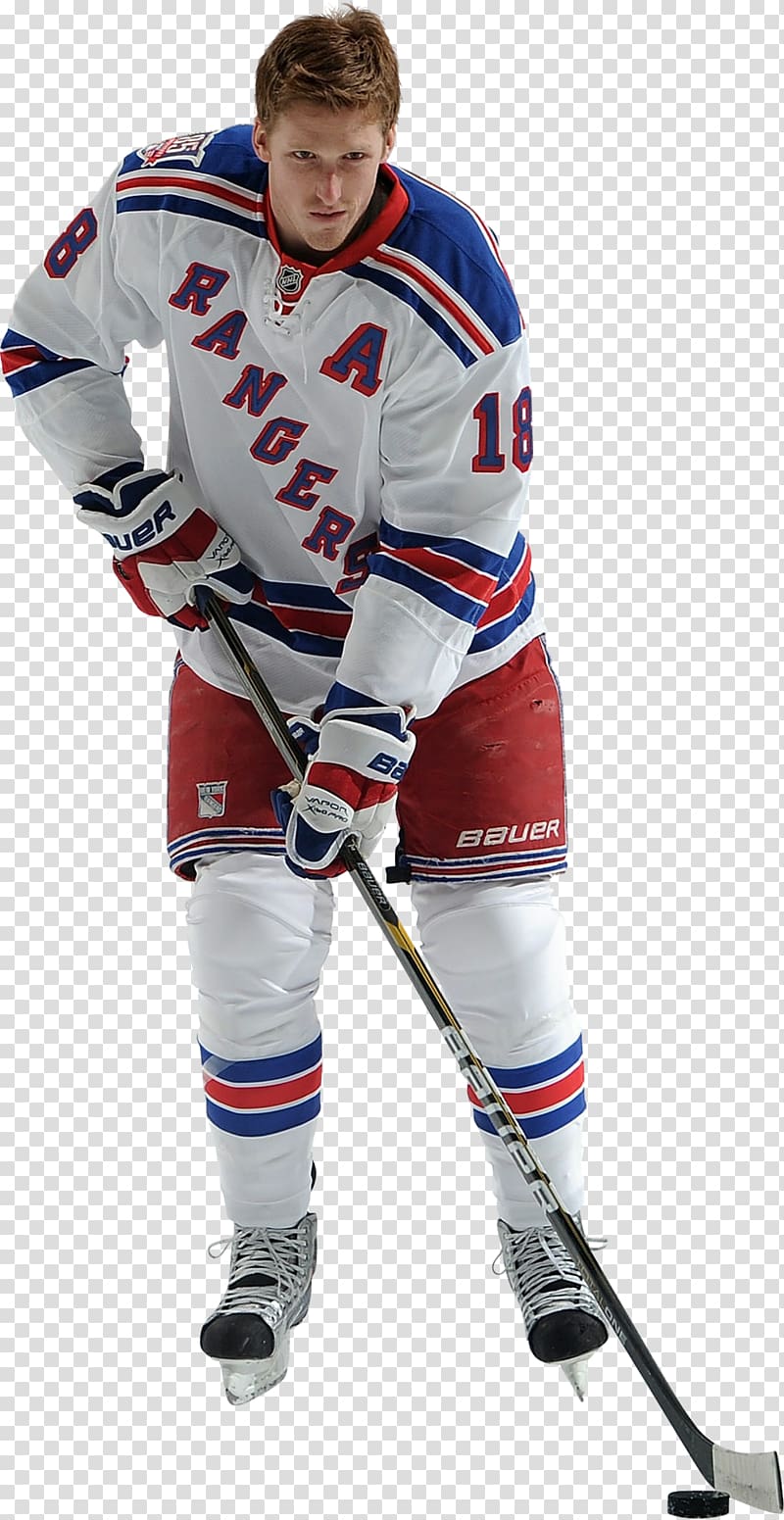 College ice hockey Hockey Protective Pants & Ski Shorts New York Rangers Defenceman, New York Rangers transparent background PNG clipart