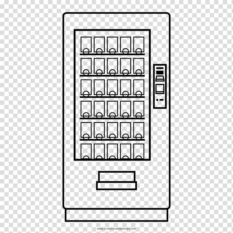 Free download Vending Machines Drawing Coloring book, gumball machine