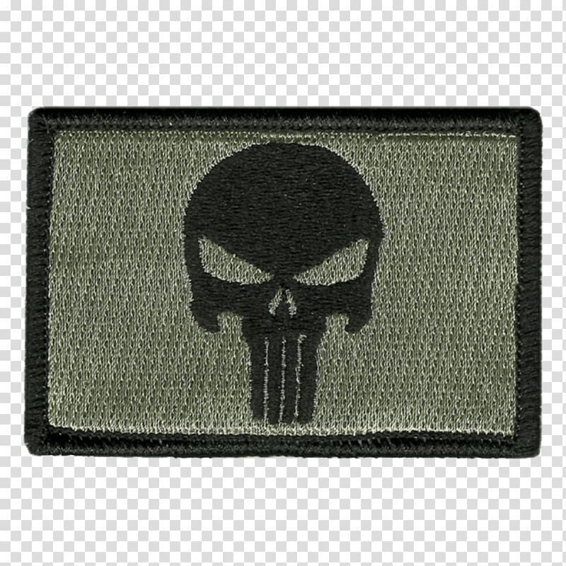 Punisher Flag patch Velcro Embroidered patch Army Combat Uniform, transit plates transparent background PNG clipart