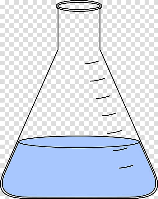 Laboratory Flasks Erlenmeyer flask Chemistry Beaker, flask transparent background PNG clipart