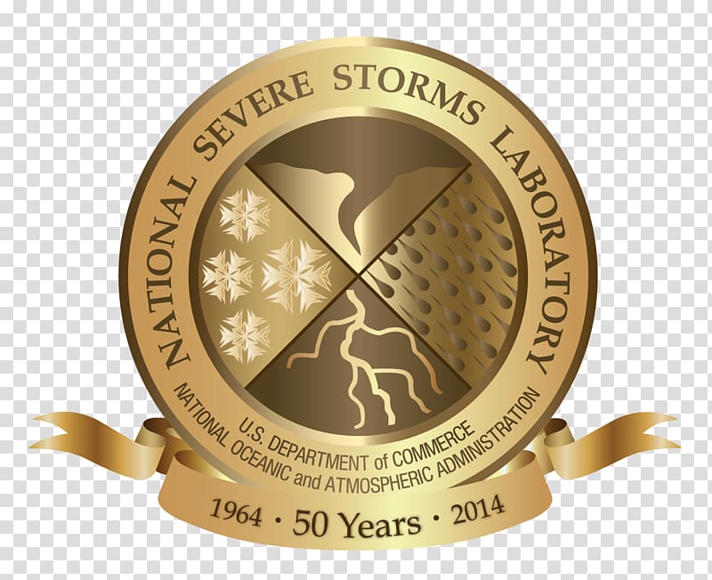 National Severe Storms Laboratory National Oceanic and Atmospheric Administration Severe weather National Weather Service Logo, GOLD BANNER transparent background PNG clipart