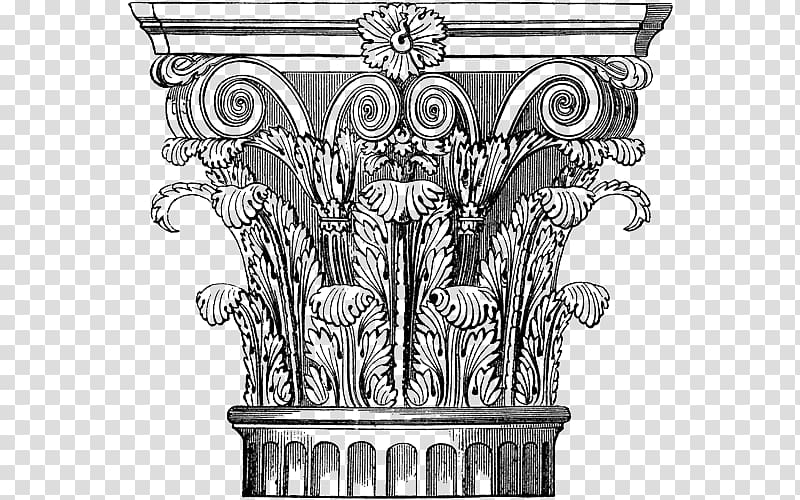 Corinthian order Column Doric order Classical order Architecture, column transparent background PNG clipart