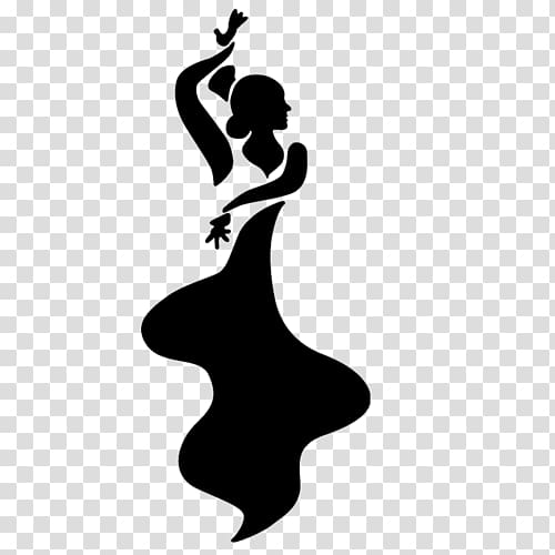Ballet Dancer Flamenco Silhouette, woman silhouette transparent background PNG clipart
