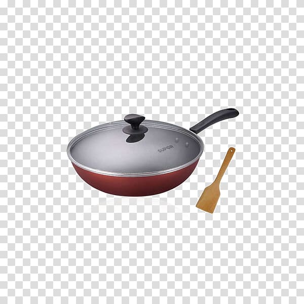 Wok Non-stick surface Kitchen stove Cookware and bakeware, Supor non-stick wok cooking gas-fired cooker Universal transparent background PNG clipart