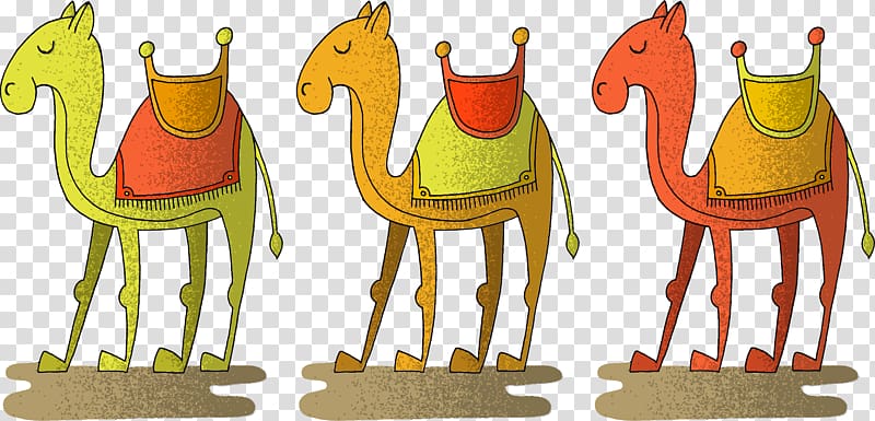 Camel Euclidean Desert Illustration, Camel wasteland transparent background PNG clipart