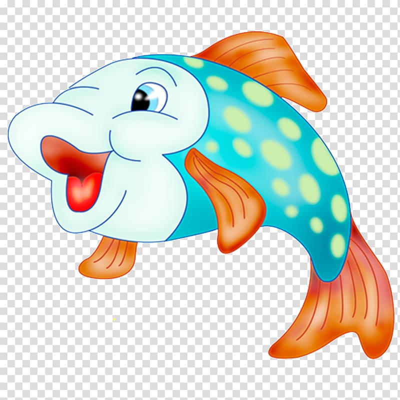 Goldfish Cartoon Illustration, Cartoon cute little fish transparent background PNG clipart