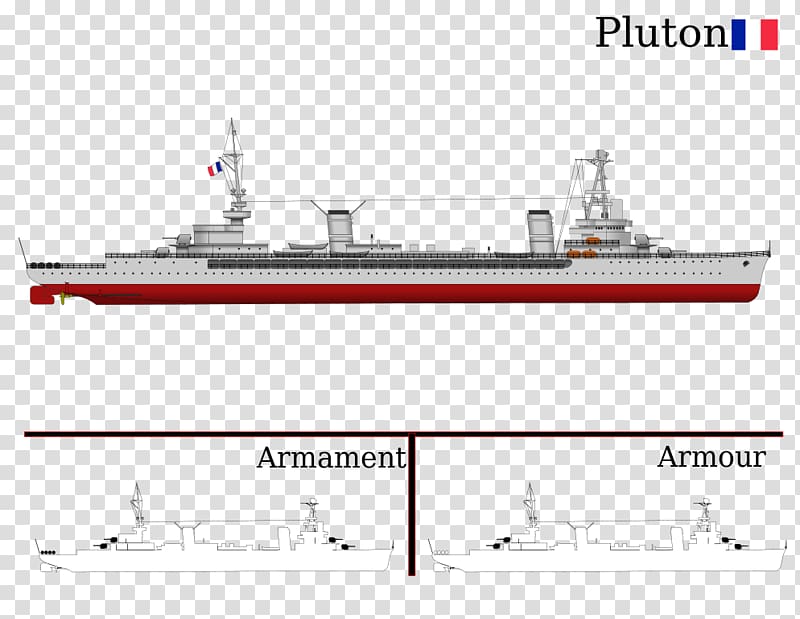 Heavy cruiser Light cruiser Minelayer Destroyer French cruiser Pluton, Ship transparent background PNG clipart