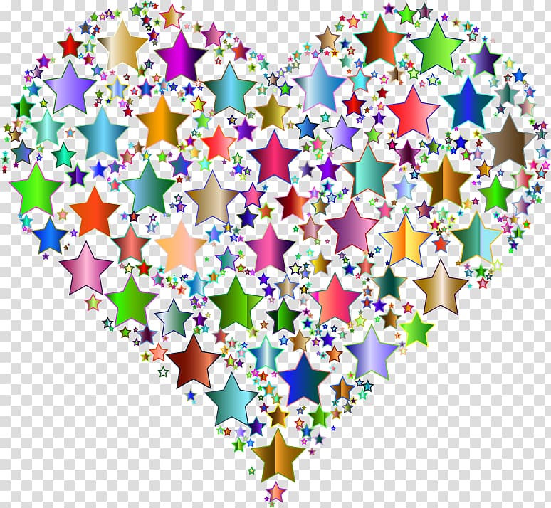 Desktop Color Heart Computer Icons , stars background transparent background PNG clipart